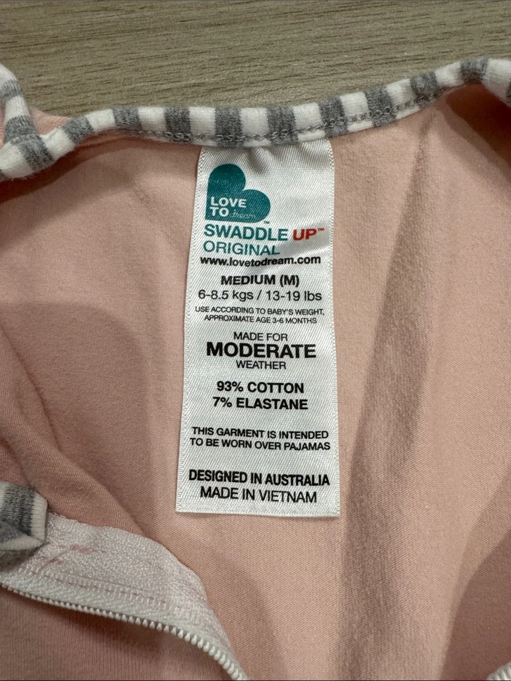 Love to Dream Pink Baby Swaddle Up Sleep Sack